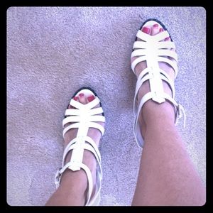 *Make an Offer* YSL Caged Strappy Platform Sandals